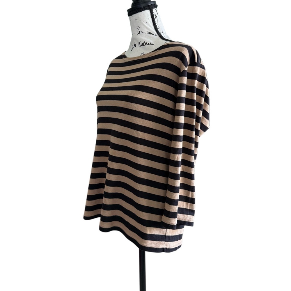 Charter Club Striped Boatneck Top - Picture 2 of 7